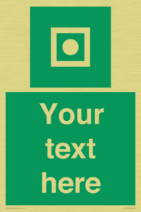 Custom sign safe condition Shipboard general alarm